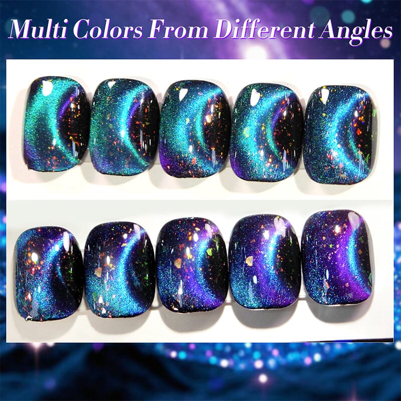 Sequins Cat Magnetic Gel MY35 Starry Sky 10ml - Image 9
