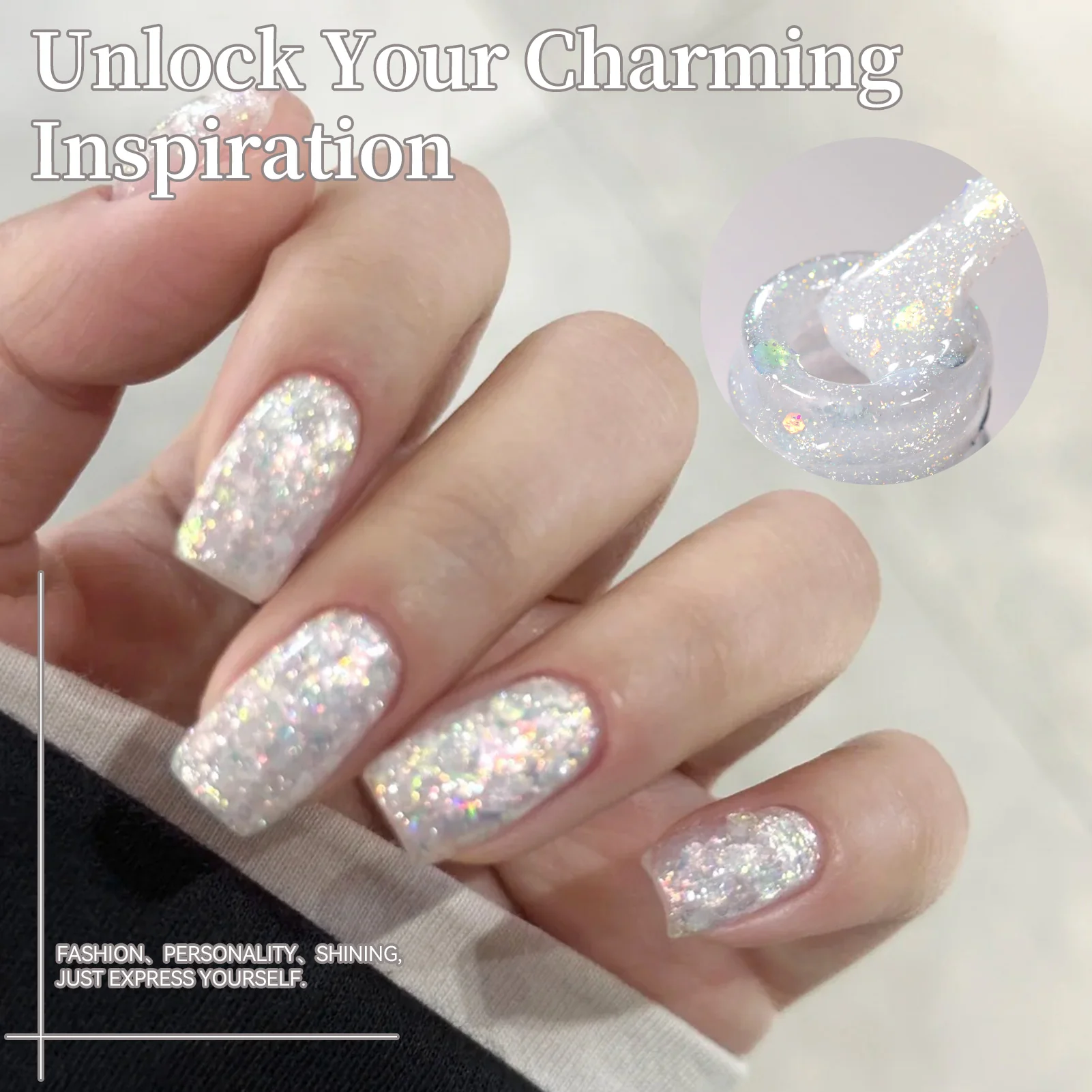 Sequins Jelly Gel JN92 Elven Light 10ml - Image 3