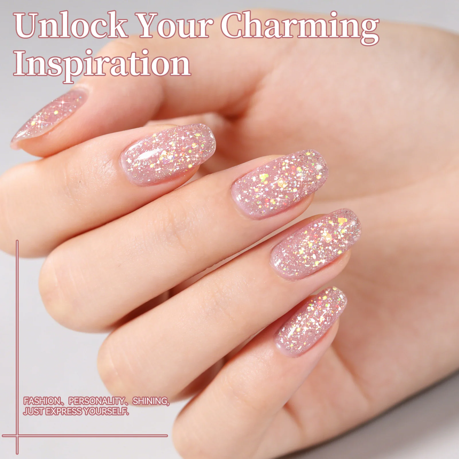 Sequins Jelly Gel JN93 Fairy Dust 10ml - Image 2