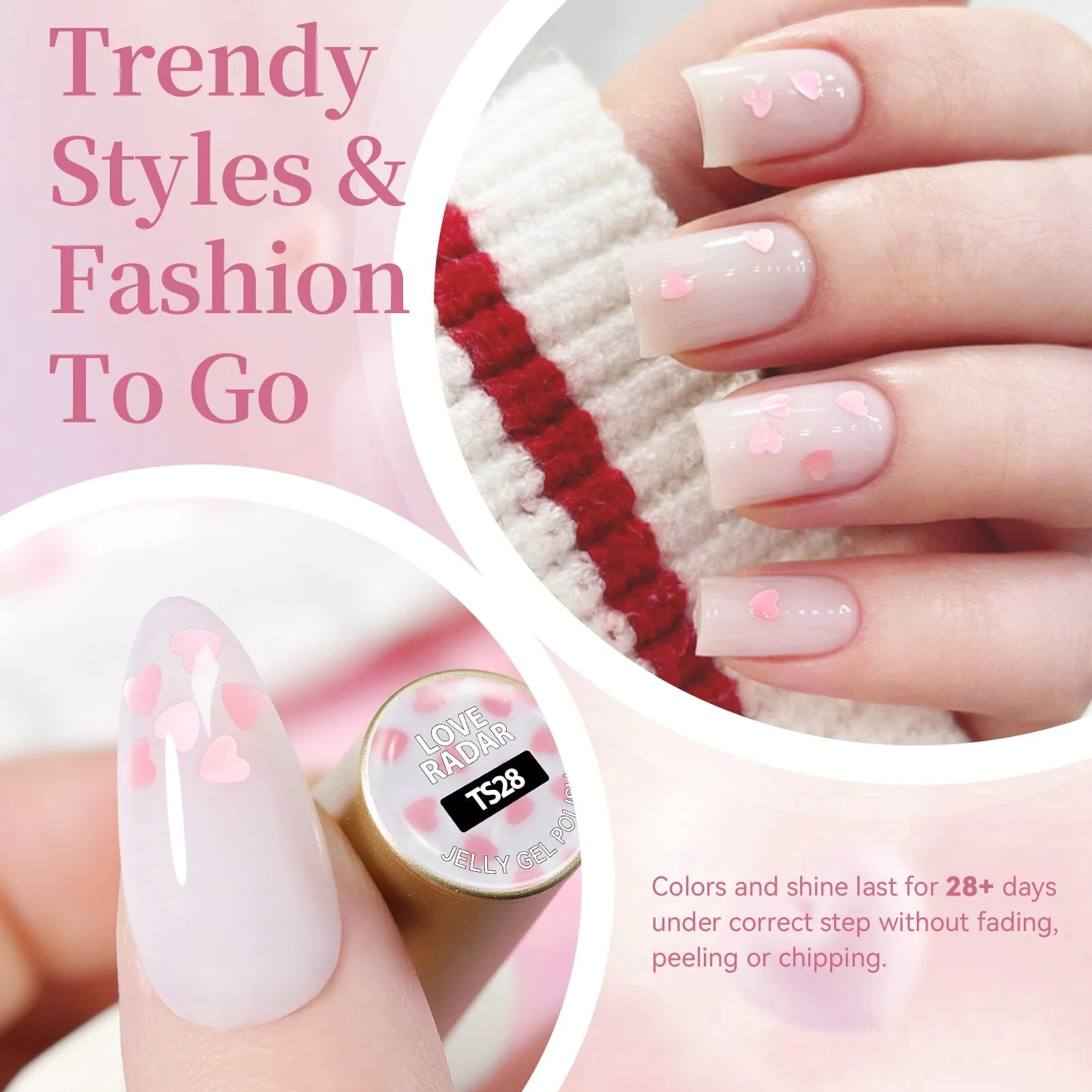 Sequins Jelly Gel TS28 Love Radar 15ml - Image 3