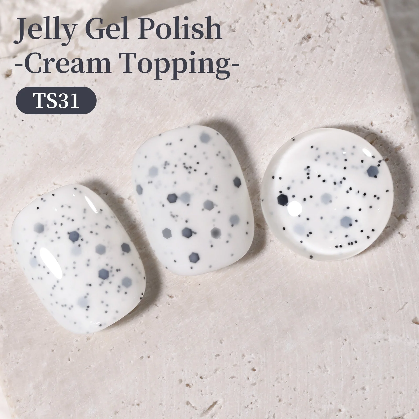 Sequins Jelly Gel TS31 Cream Topping 15ml - Image 3