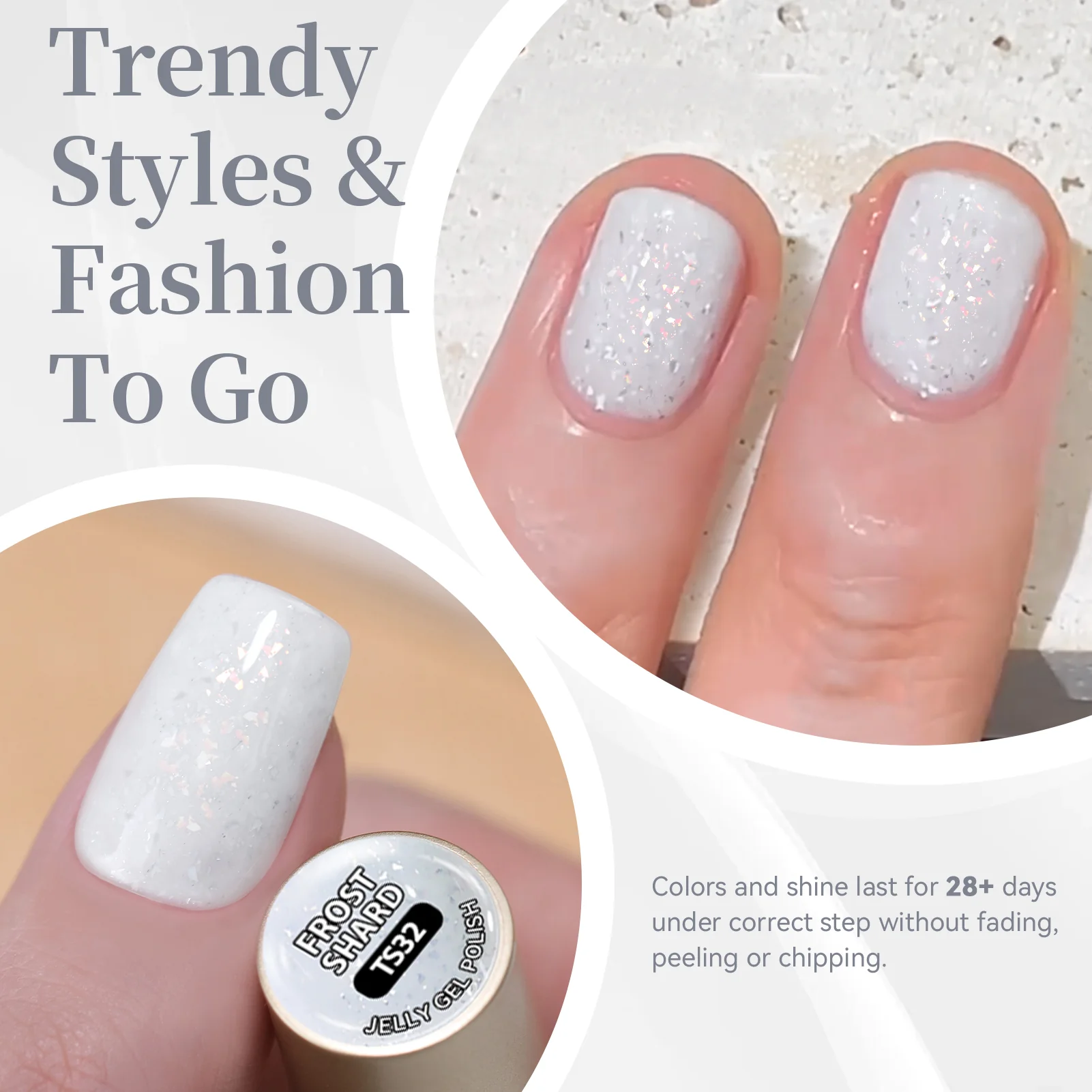 Sequins Jelly Gel TS32 Frost Shard 15ml - Image 3