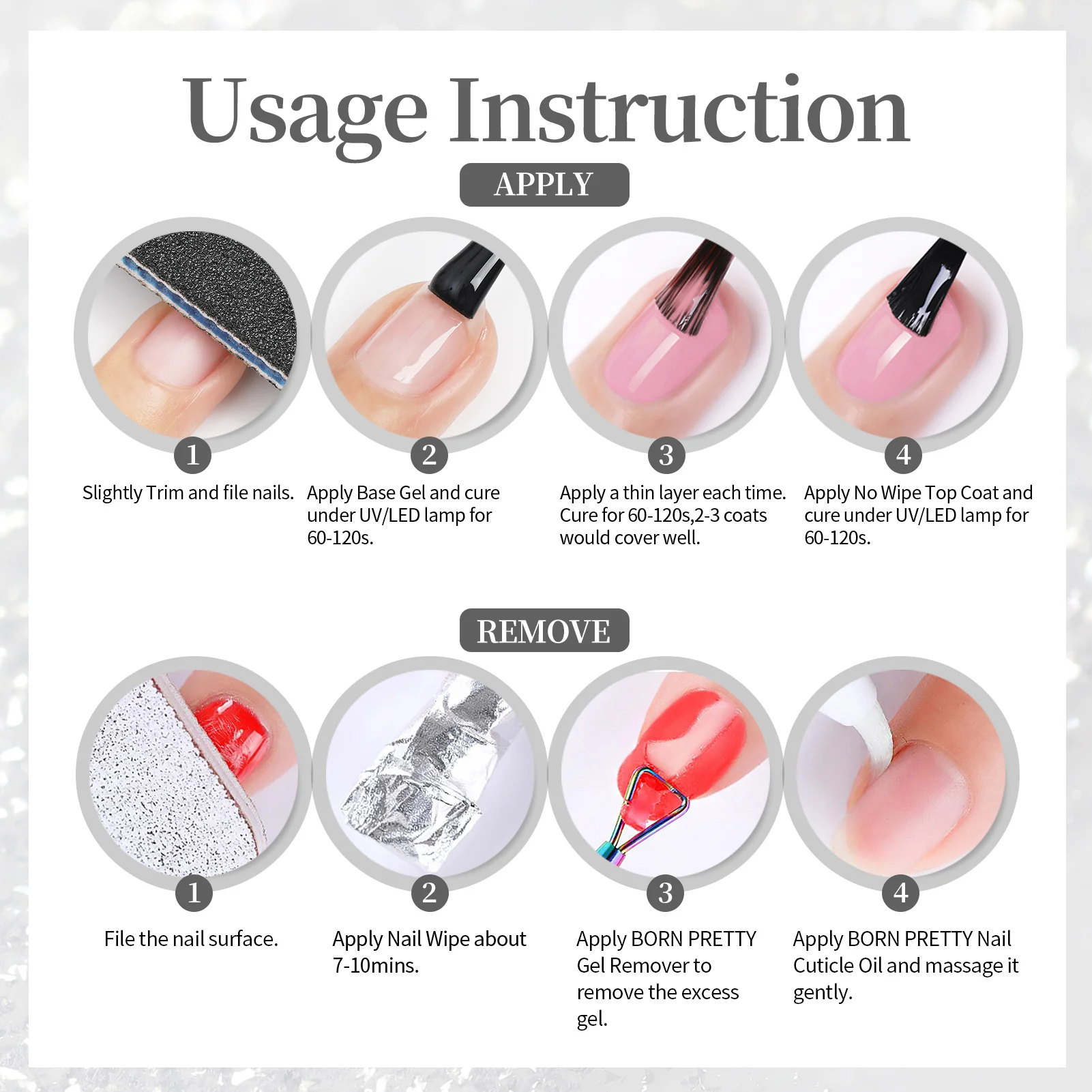 Sequins Jelly Gel TS34 Fluttering Flakes 15ml - Image 5