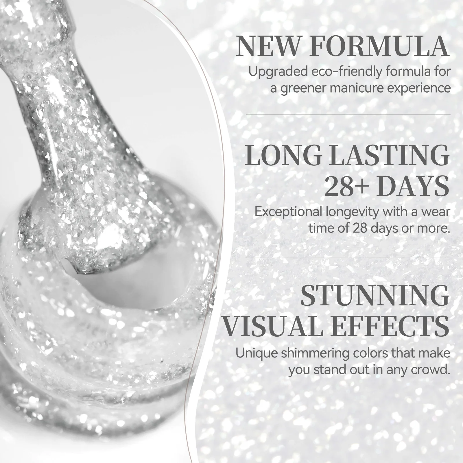 Sequins Jelly Gel TS34 Fluttering Flakes 15ml - Image 6