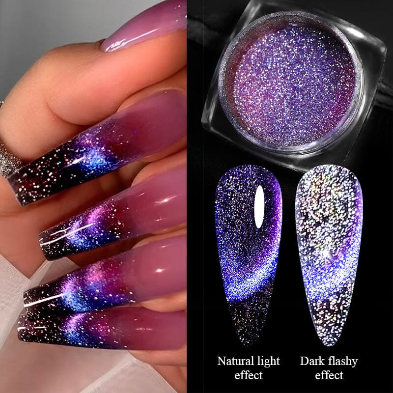 Silver Moon Cat Magnetic Nail Powder - Image 5