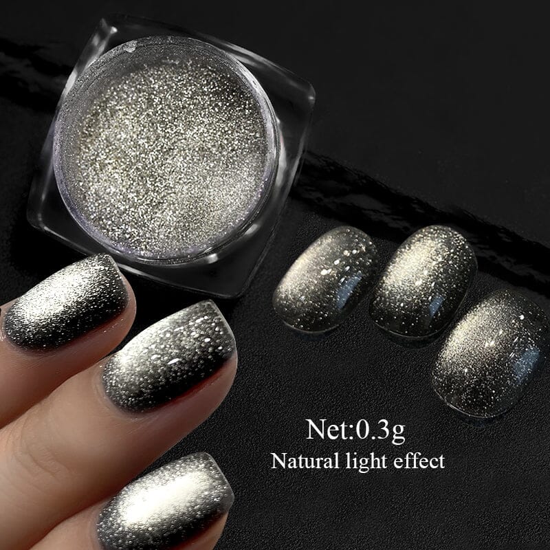 Silver Moon Cat Magnetic Nail Powder - Image 9