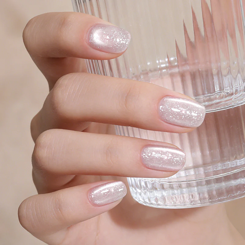 Snow Velvet Cat Magnetic Gel MY548 Bling White 10ml - Image 2