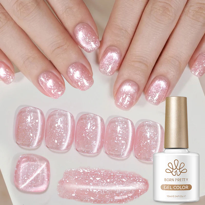 Snow Velvet Cat Magnetic Gel MY549 Bling Pink 10ml - Image 5
