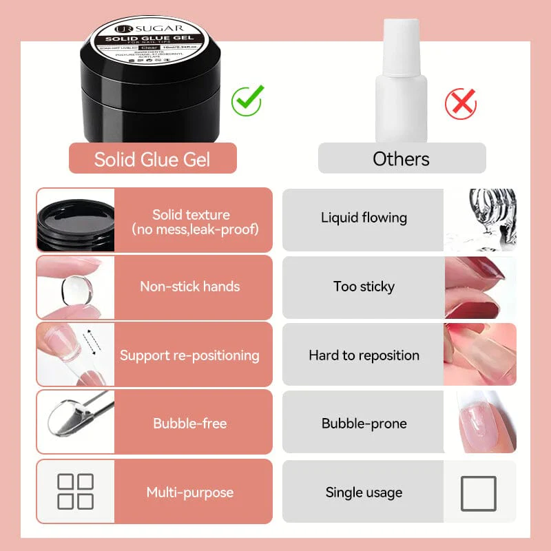 Solid Glue Gel For Nail Tips 10ml - Image 11