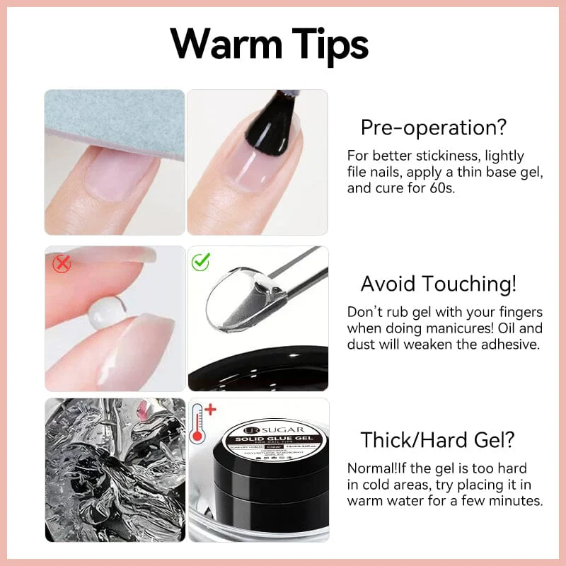 Solid Glue Gel For Nail Tips 10ml - Image 12