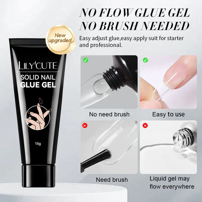Solid Nail Glue Gel 15g - Image 4