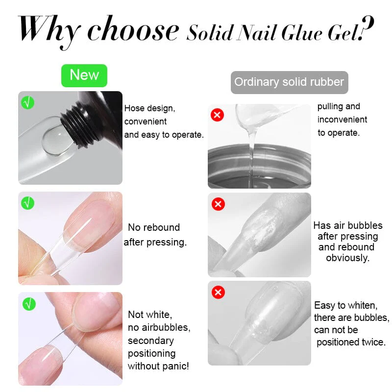 Solid Nail Glue Gel 15g - Image 7
