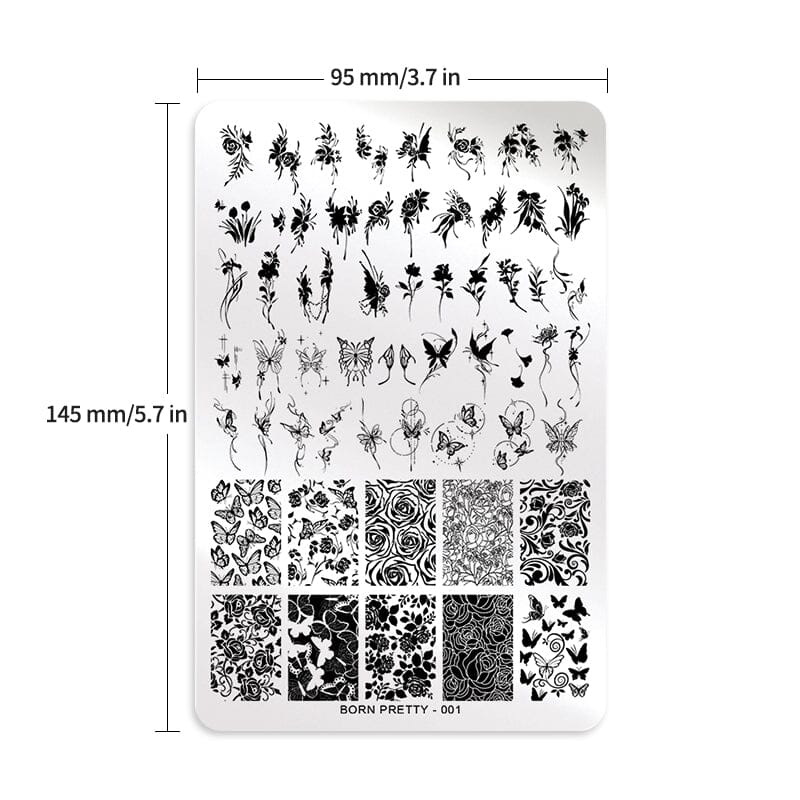 Stamping Plate BORN PRETTY - 002 - Image 10