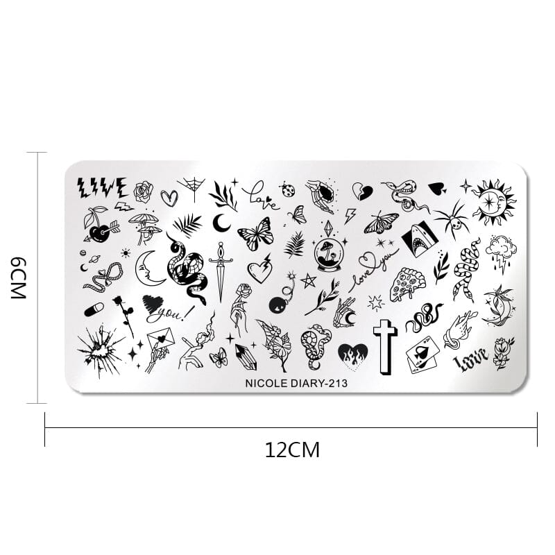 Stamping Plate NICOLE DIARY-213 - Image 5
