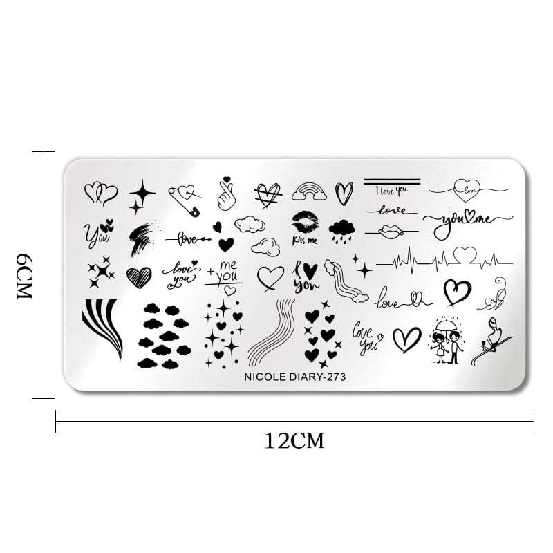 Stamping Plate NICOLE DIARY-273 - Image 6