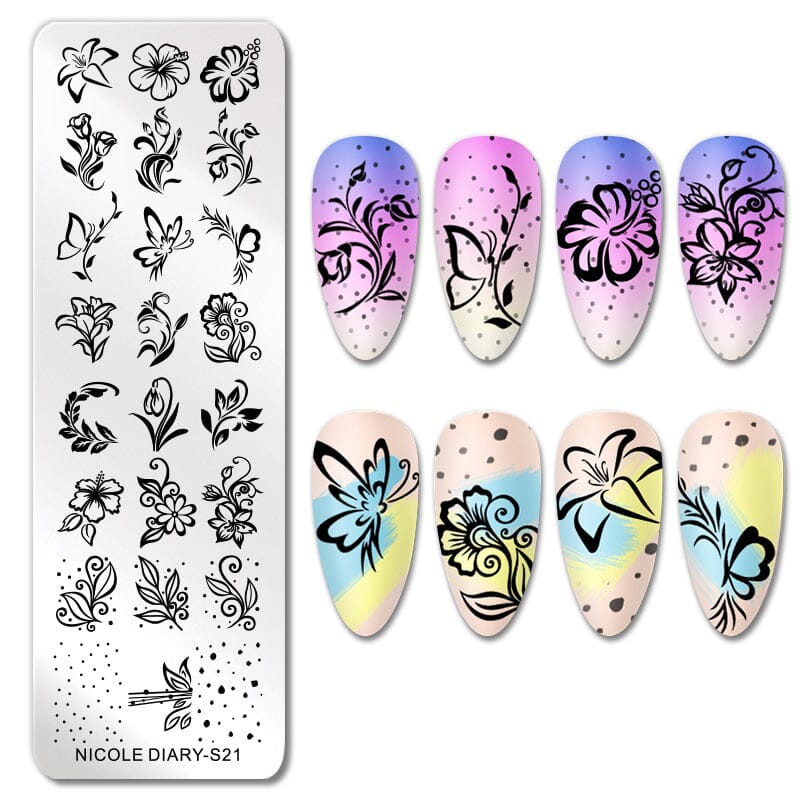 Stamping Plate NICOLE DIARY-S21