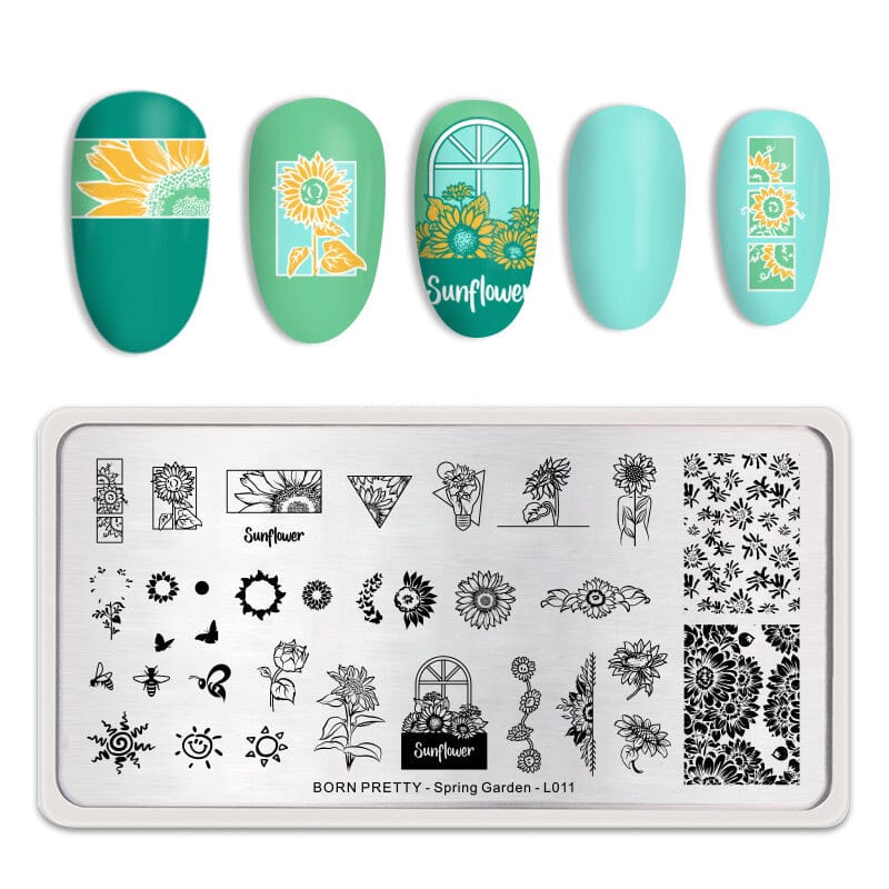 Stamping Plate Spring Garden - L011