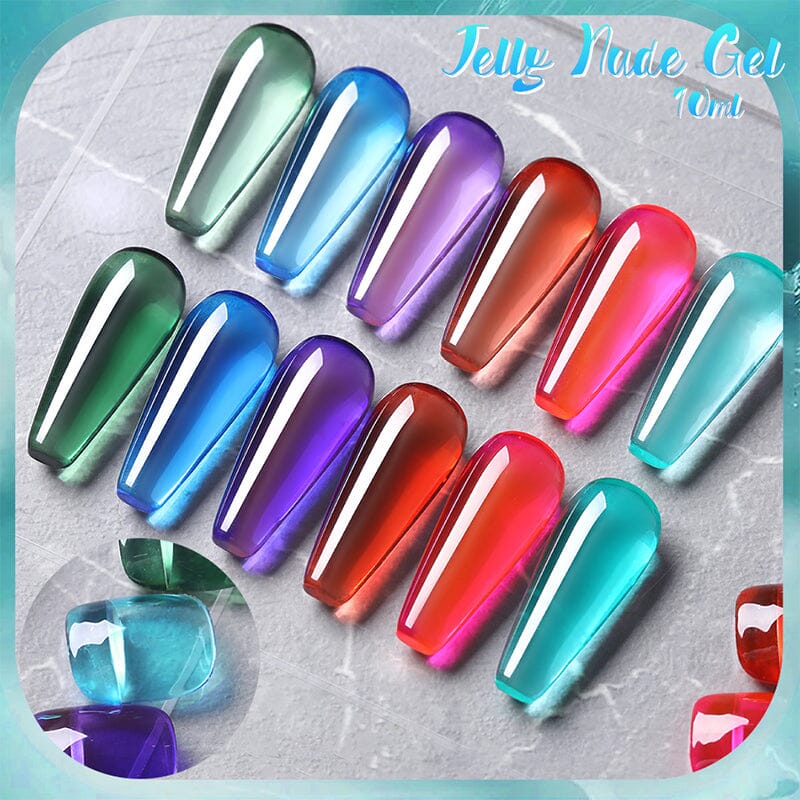 Green Blue Jelly Nude Gel 10ml - Image 5