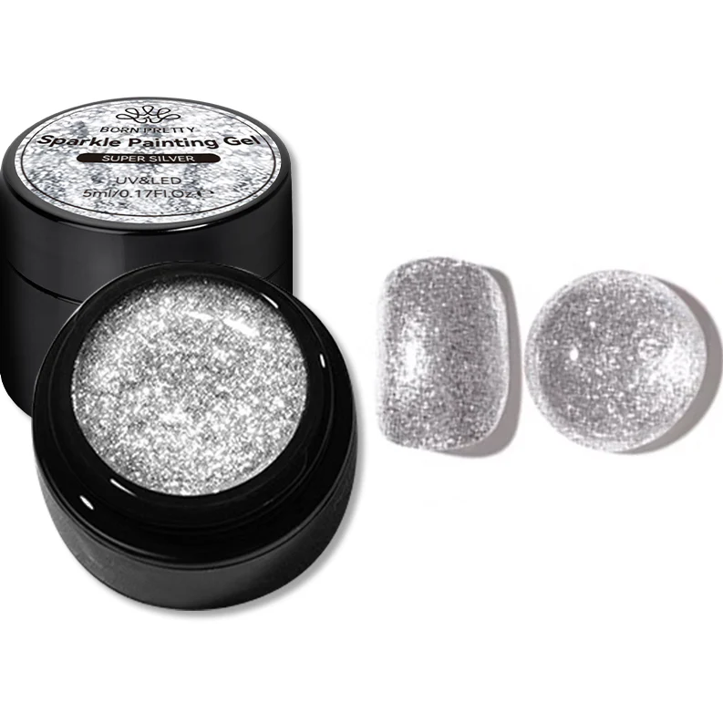 Super Silver Sparkle Painting Gel 5ml