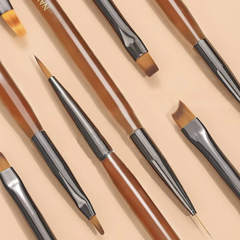 Transparent Coffee Handle UV & Liner Brush - Image 2