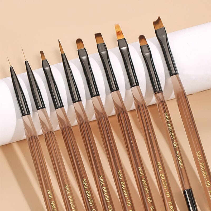 Transparent Coffee Handle UV & Liner Brush - Image 3