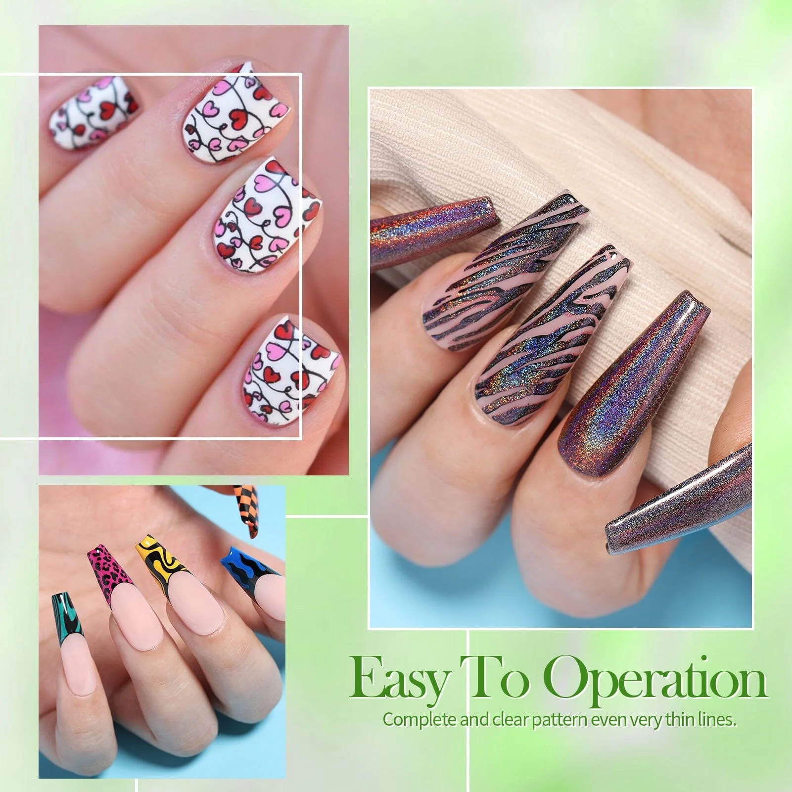 [US ONLY] 24 Colors Spring Summer Nail Stamping Polish Set #02 10ml - Image 3