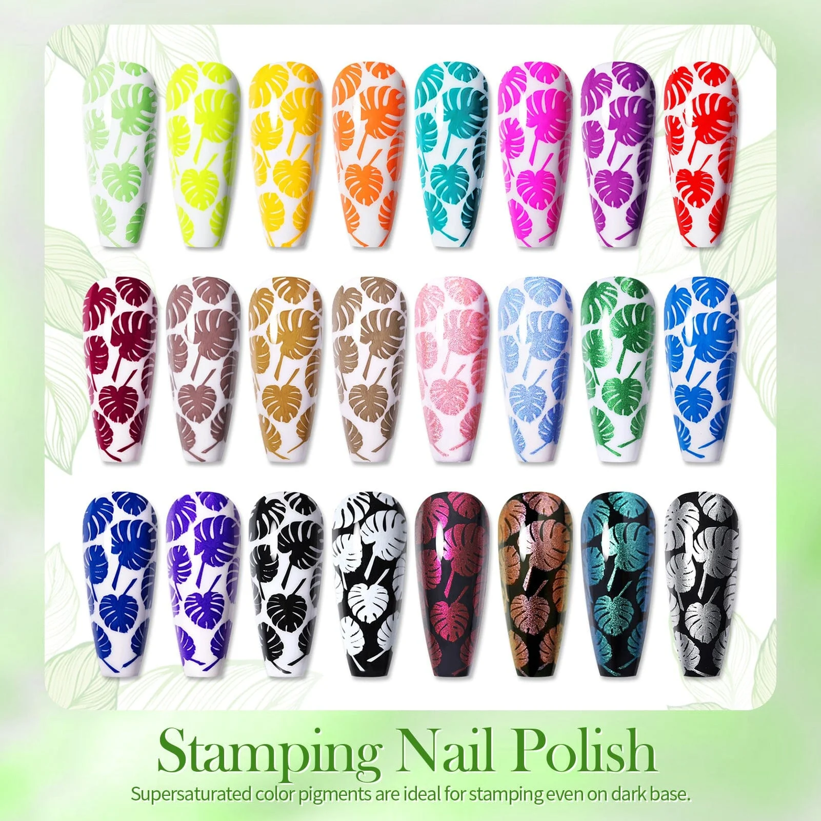 [US ONLY] 24 Colors Spring Summer Nail Stamping Polish Set #02 10ml - Image 5