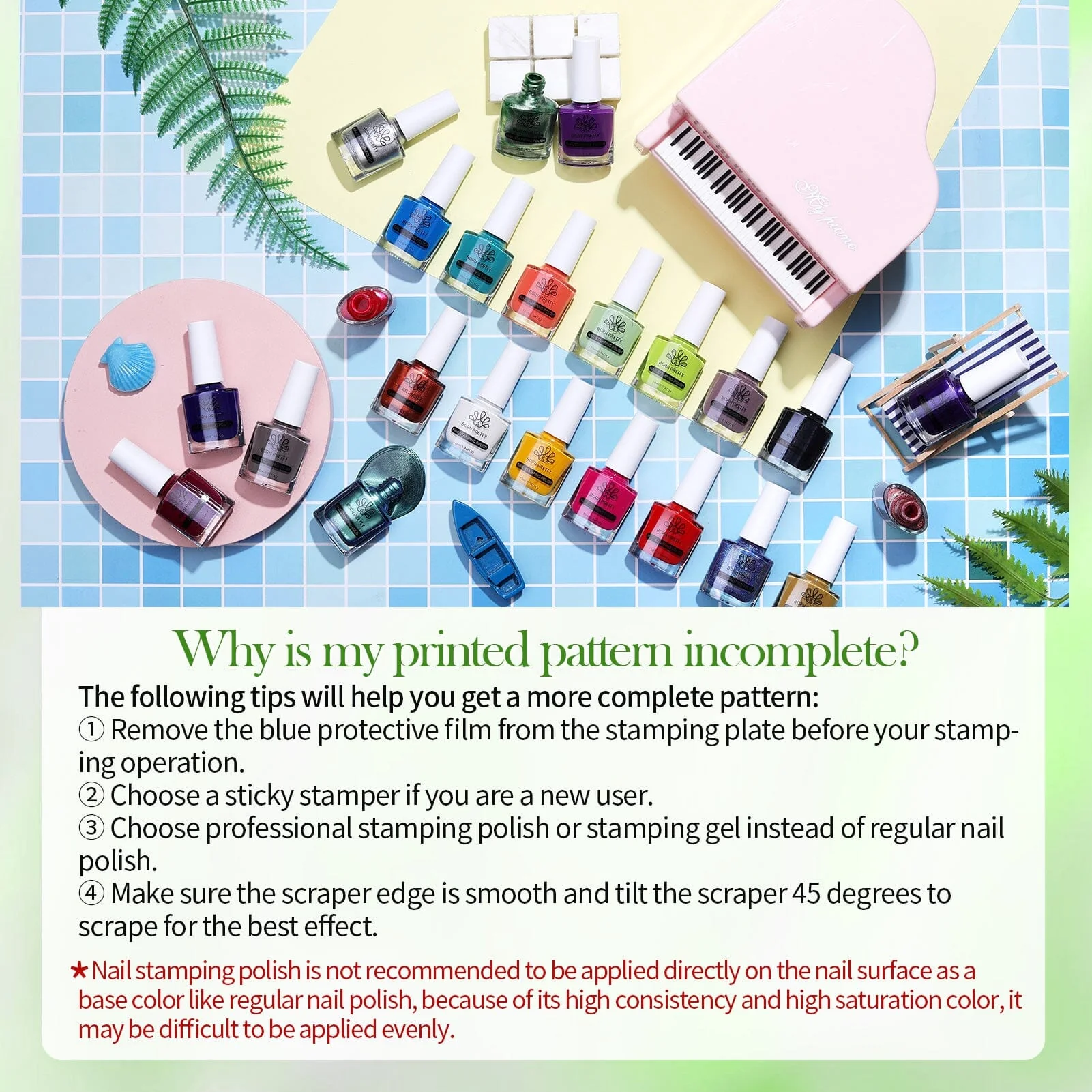 [US ONLY] 24 Colors Spring Summer Nail Stamping Polish Set #02 10ml - Image 9