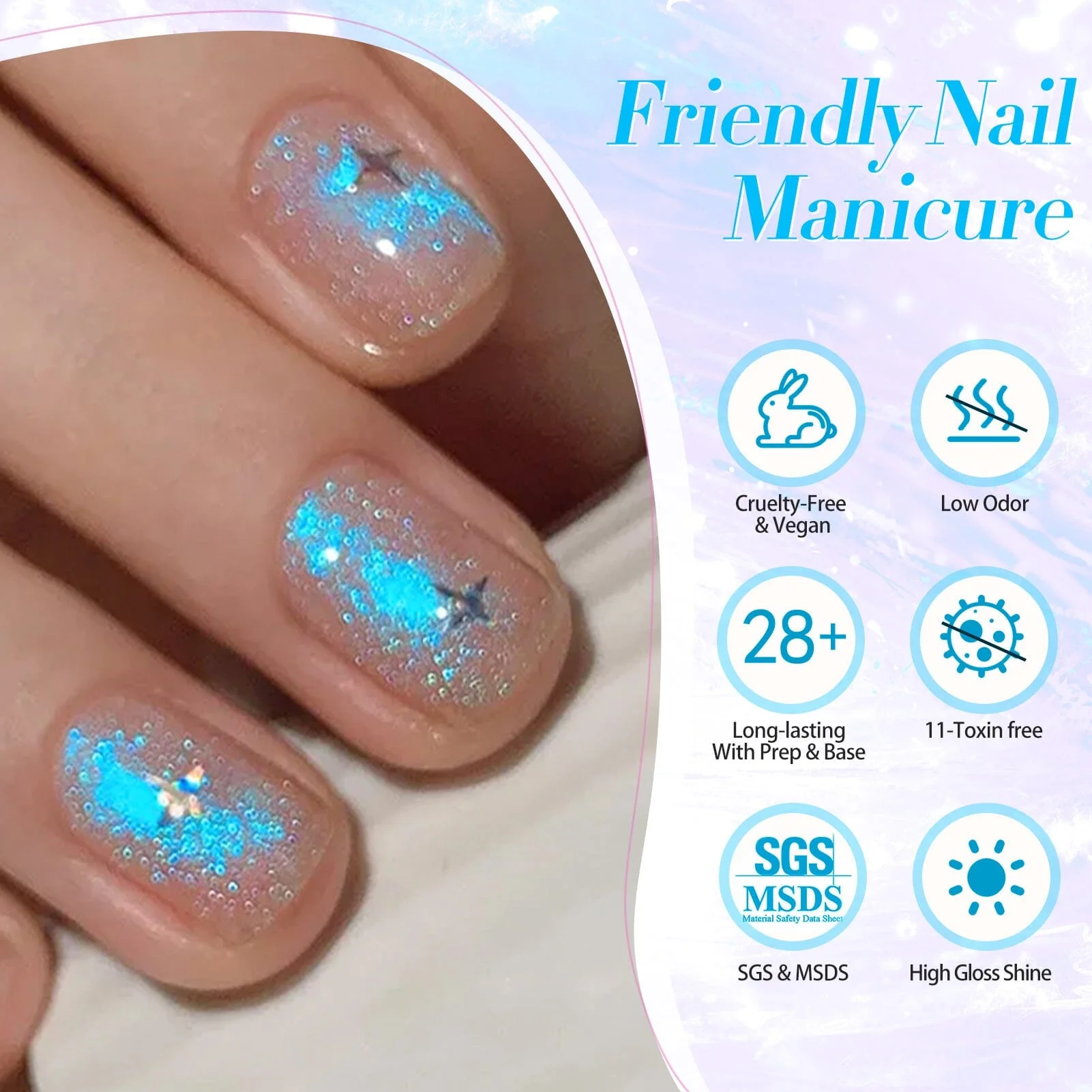 [US ONLY] 4 Colors Auroras Cat Magnetic Gel Polish Set 5ml - Image 7