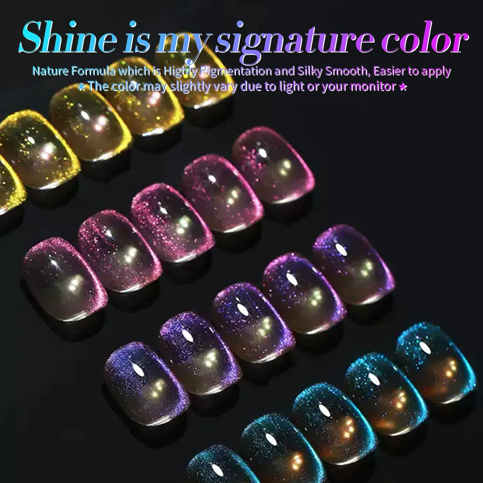[US ONLY] 4 Colors Auroras Cat Magnetic Gel Polish Set 5ml - Image 9
