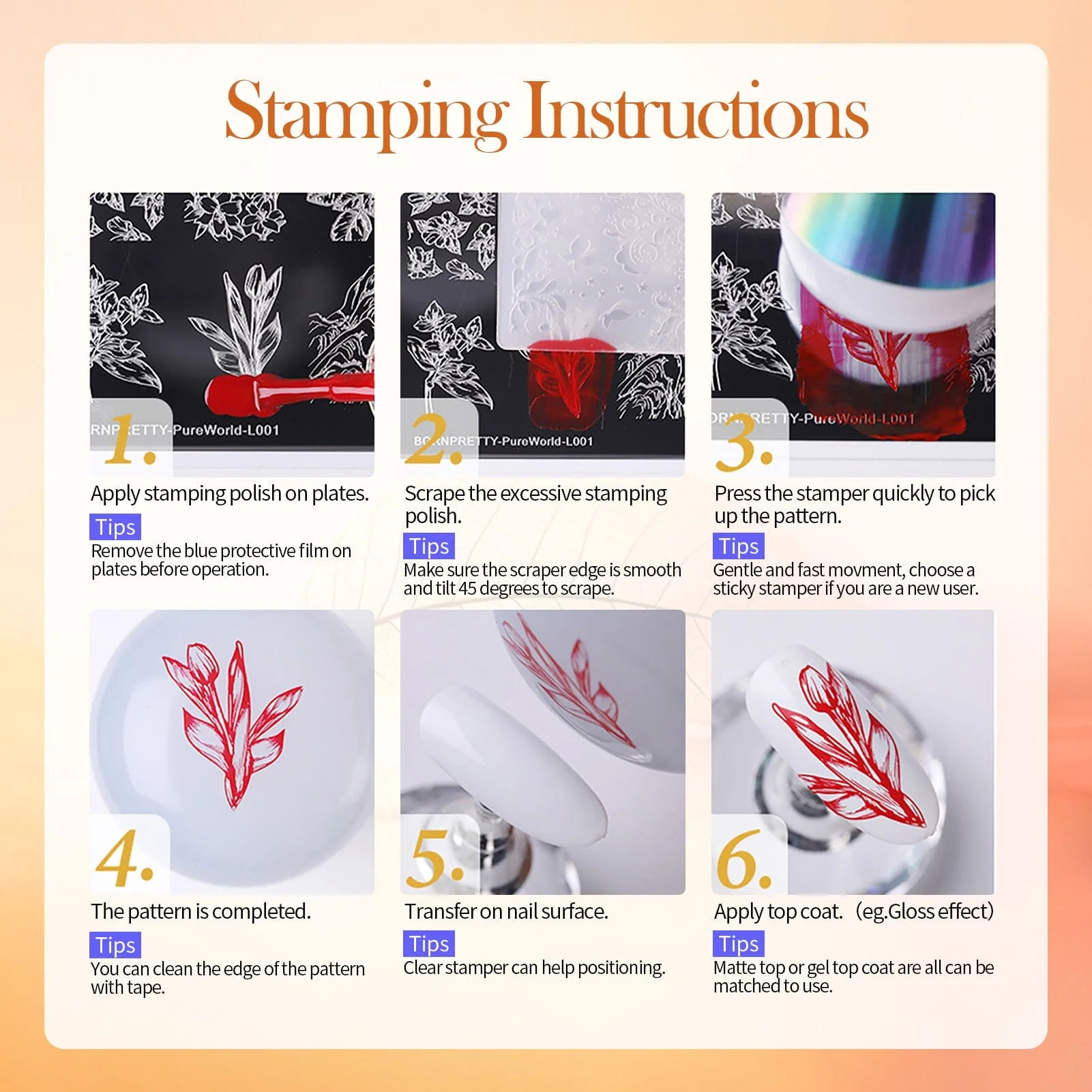 [US ONLY] 8pcs Autumn Winter Nail Stamping Plates Set Christmas Halloween Holiday Nails - Image 9