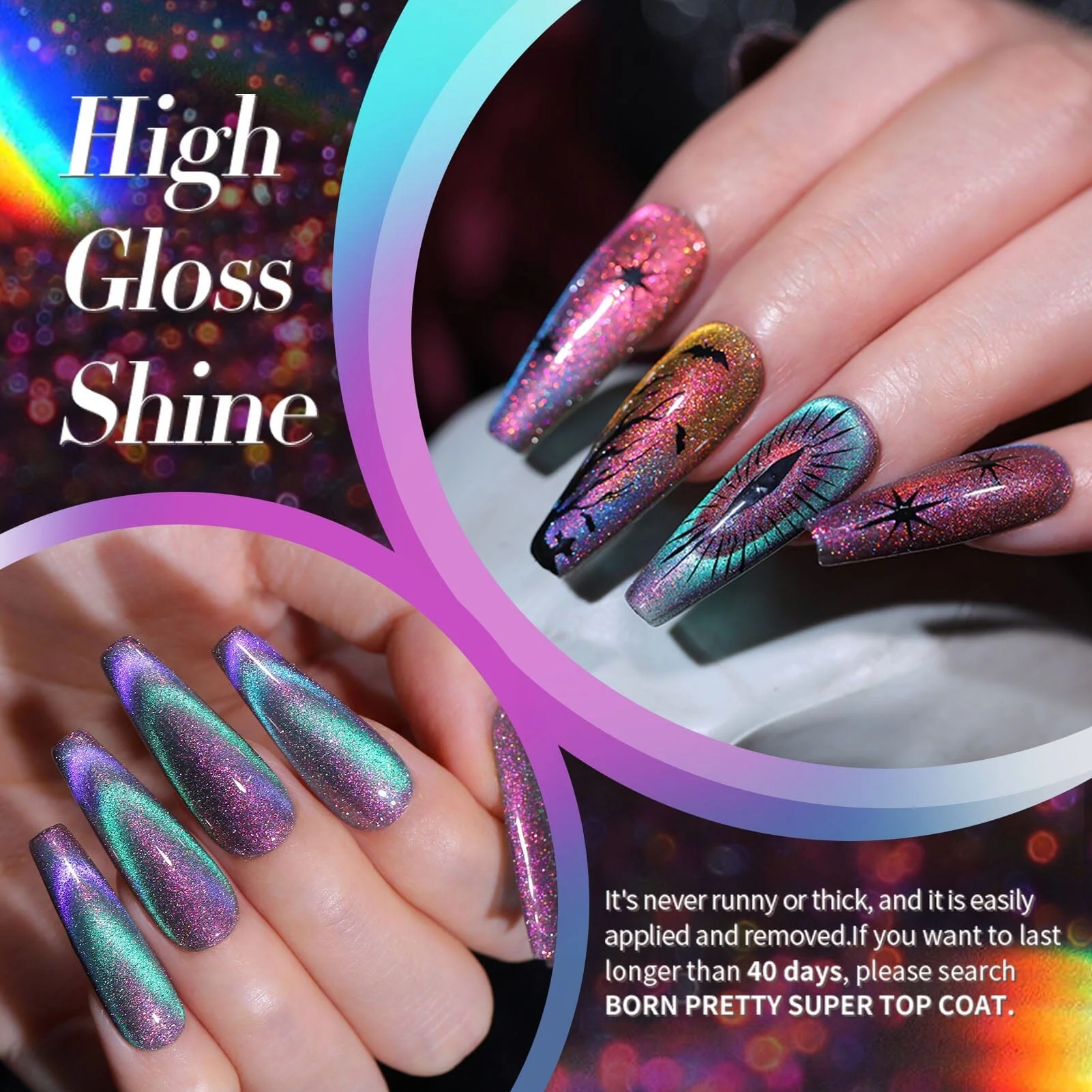 [US ONLY] 6 Colors 9D Glass Cat Megnetic Gel Set 7ml - Image 5