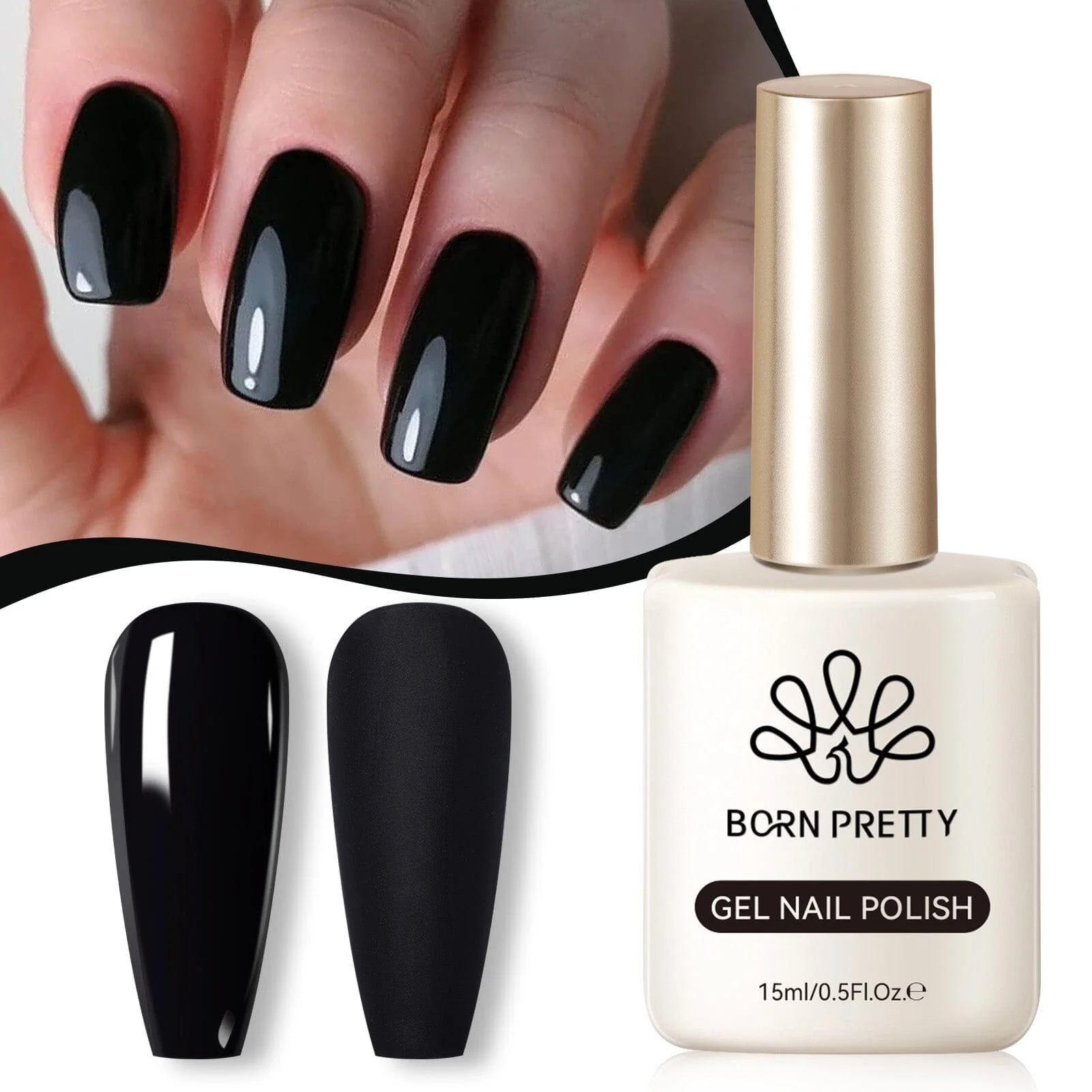 [US ONLY] Black Color Gel Polish #01 15ml