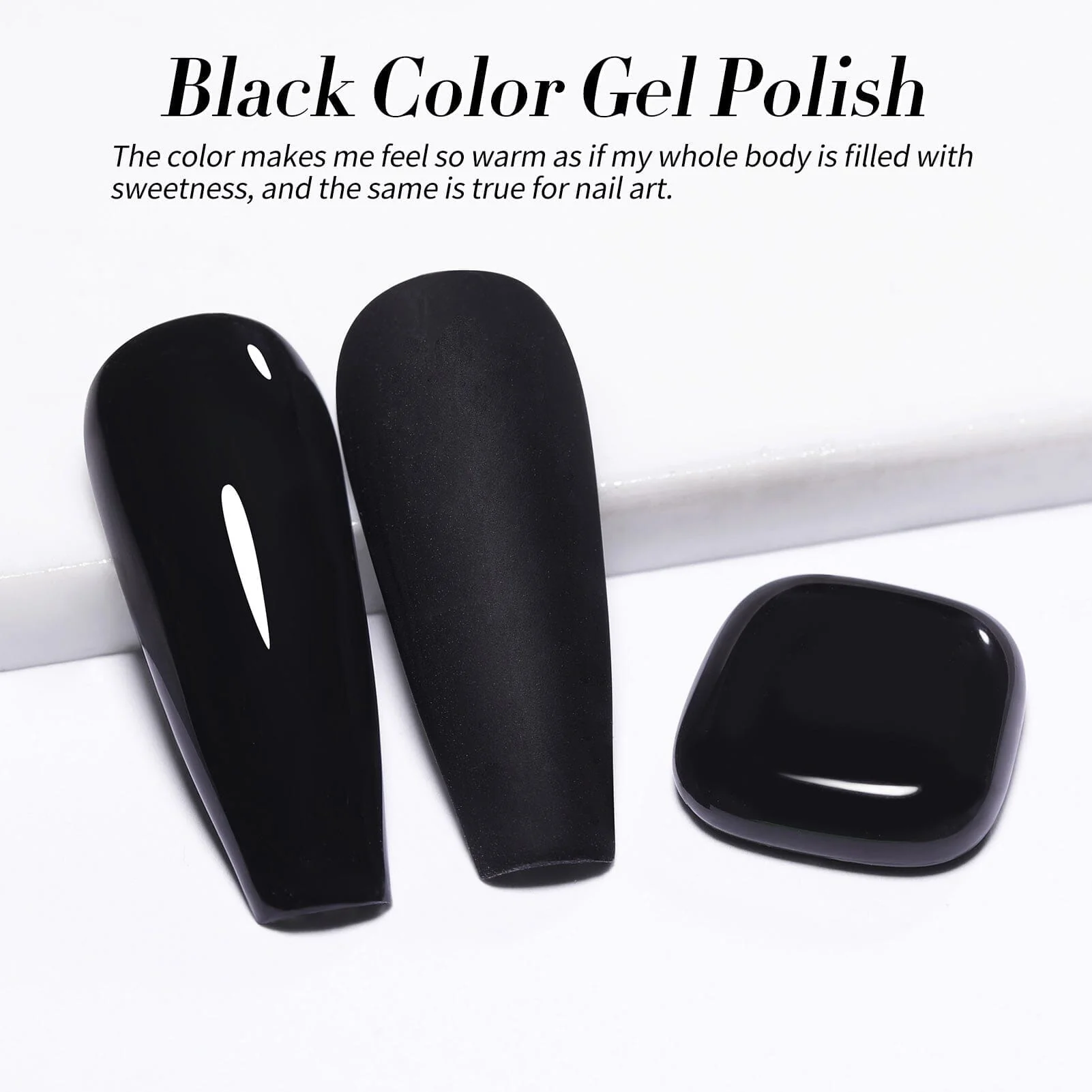 [US ONLY] Black Color Gel Polish #01 15ml - Image 6