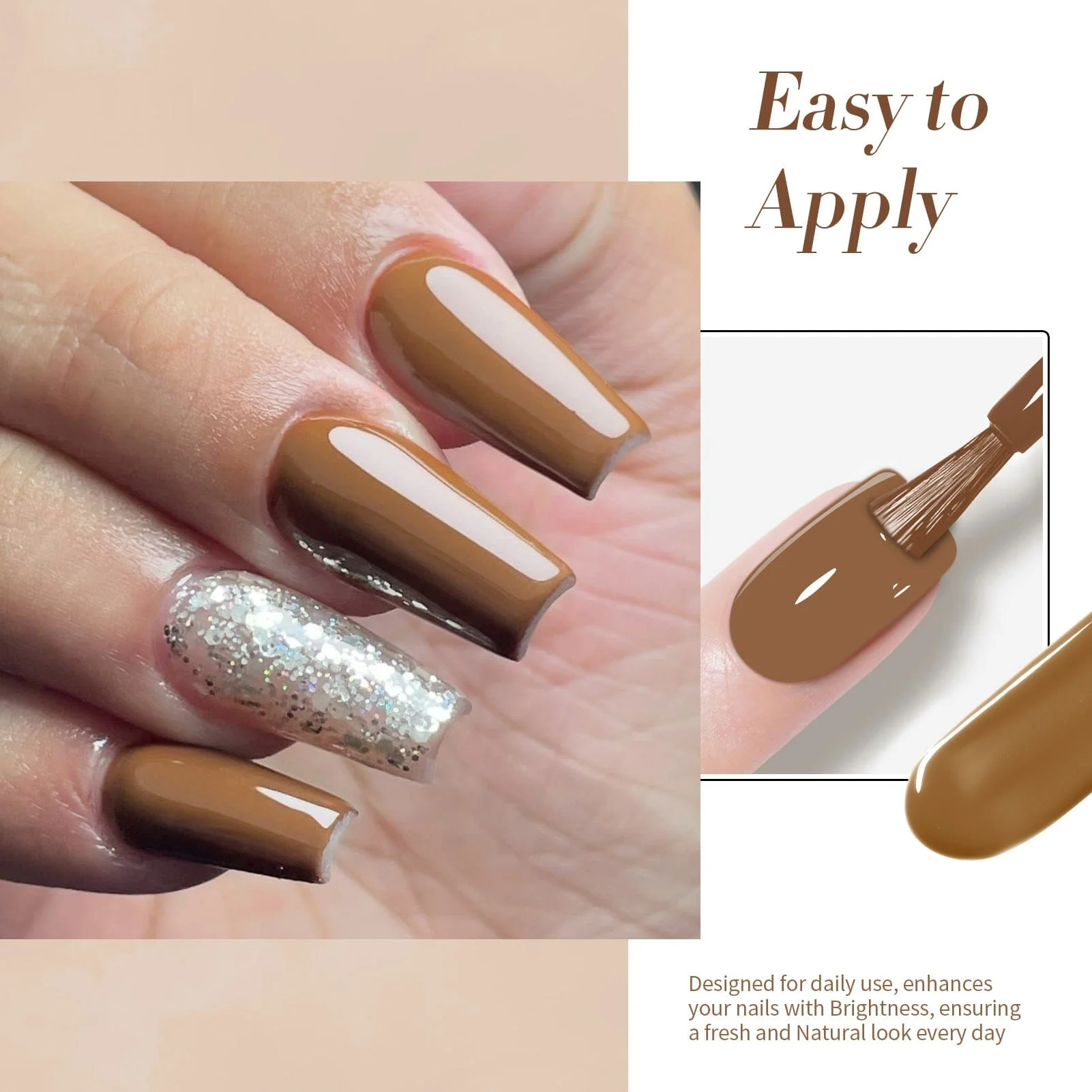[US ONLY] Brown Color Gel Polish #44 15ml - Image 3