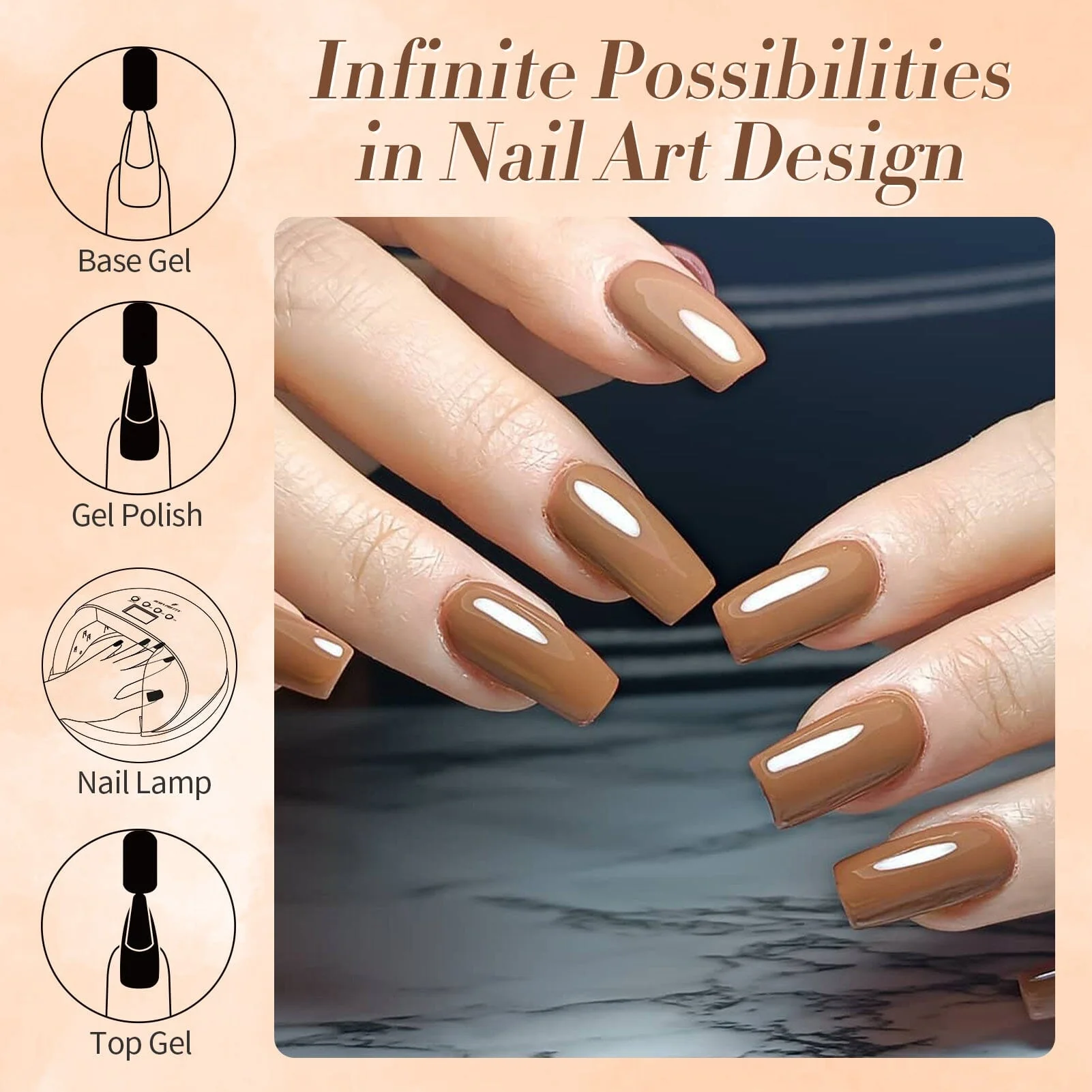 [US ONLY] Brown Color Gel Polish #44 15ml - Image 4