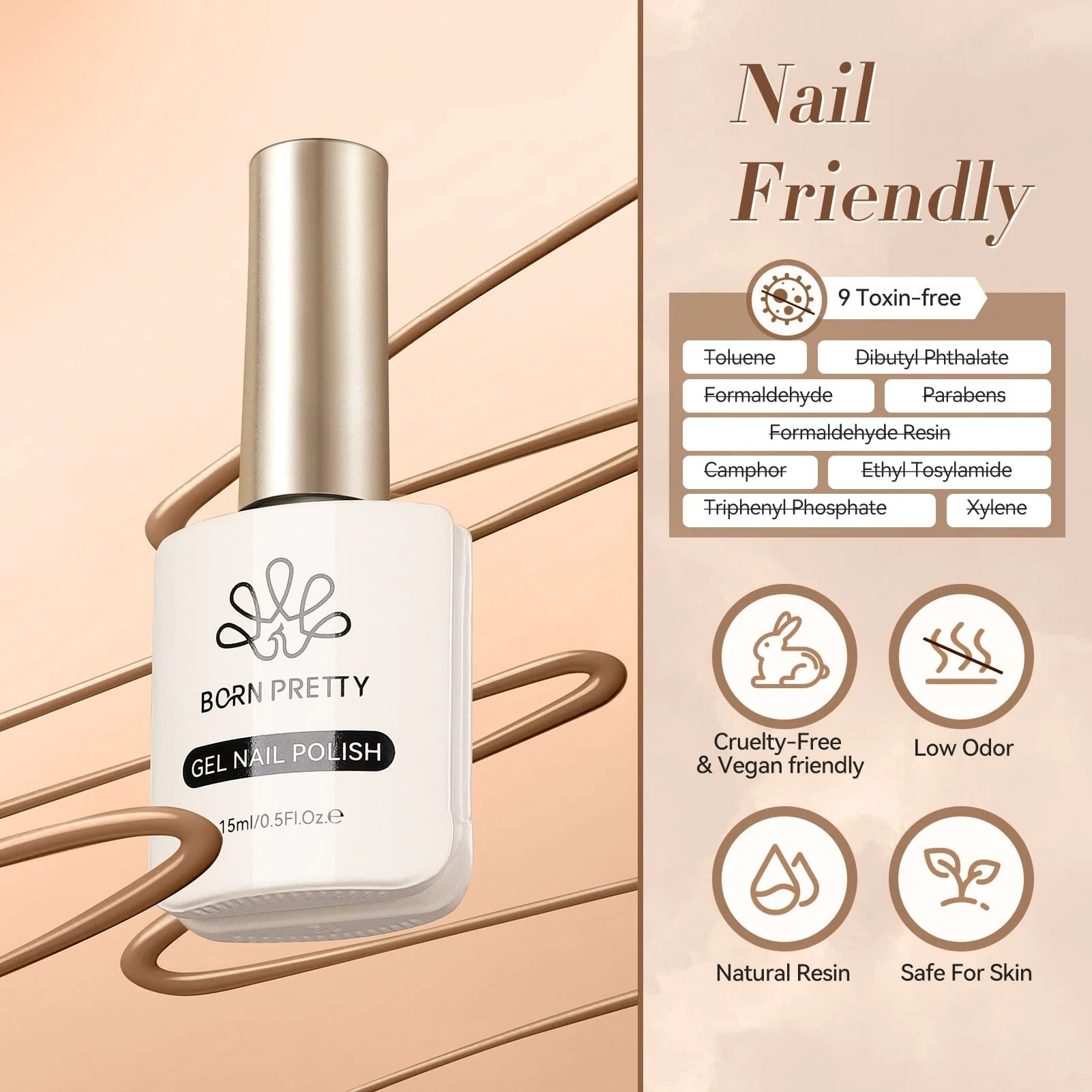 [US ONLY] Brown Color Gel Polish #44 15ml - Image 7