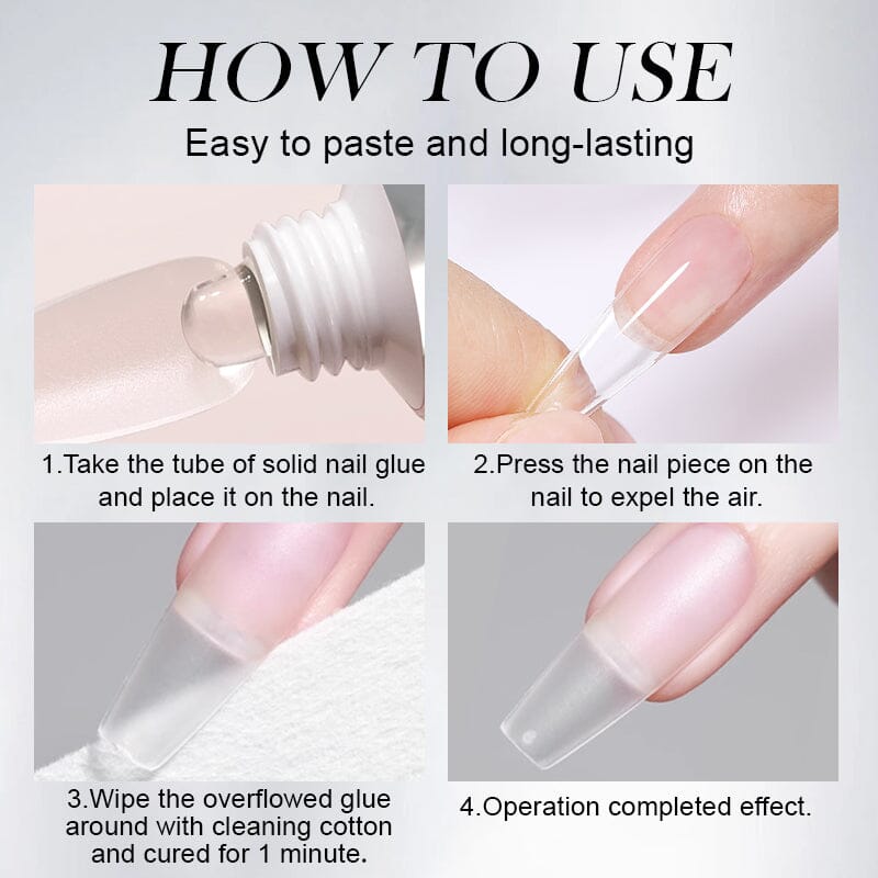 [US ONLY] Clear Solid Nail Tips Gel Polish 30ml - Image 12