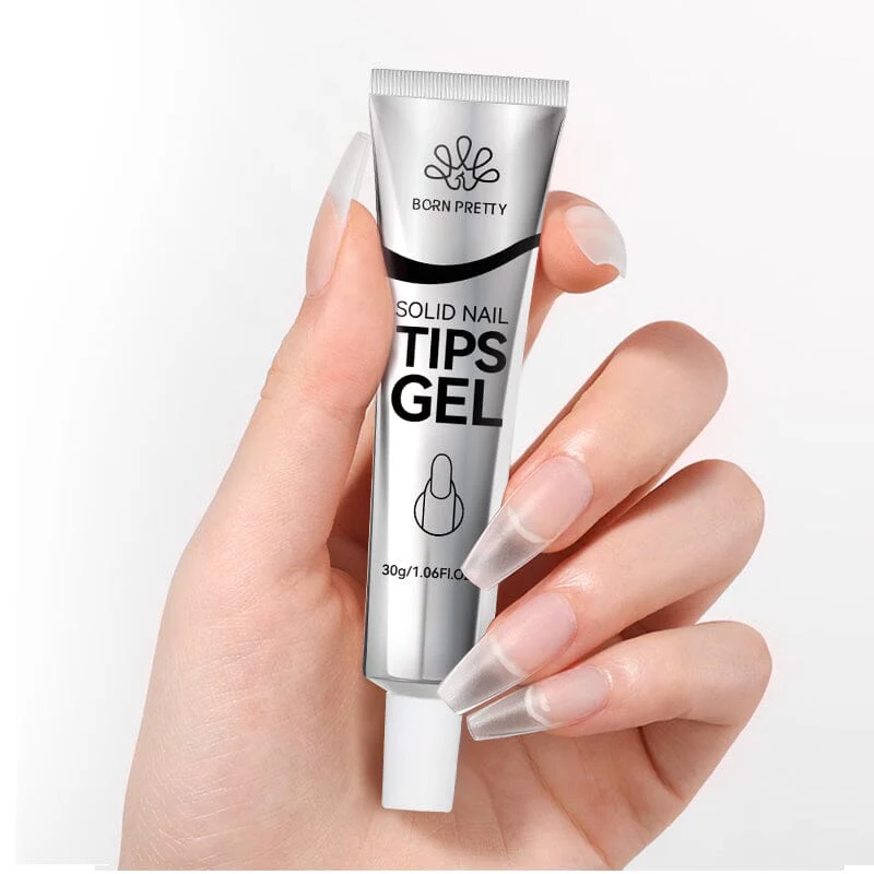 [US ONLY] Clear Solid Nail Tips Gel Polish 30ml - Image 4