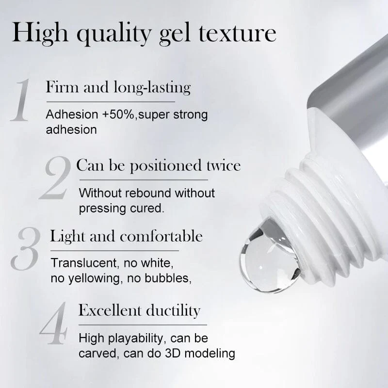 [US ONLY] Clear Solid Nail Tips Gel Polish 30ml - Image 6