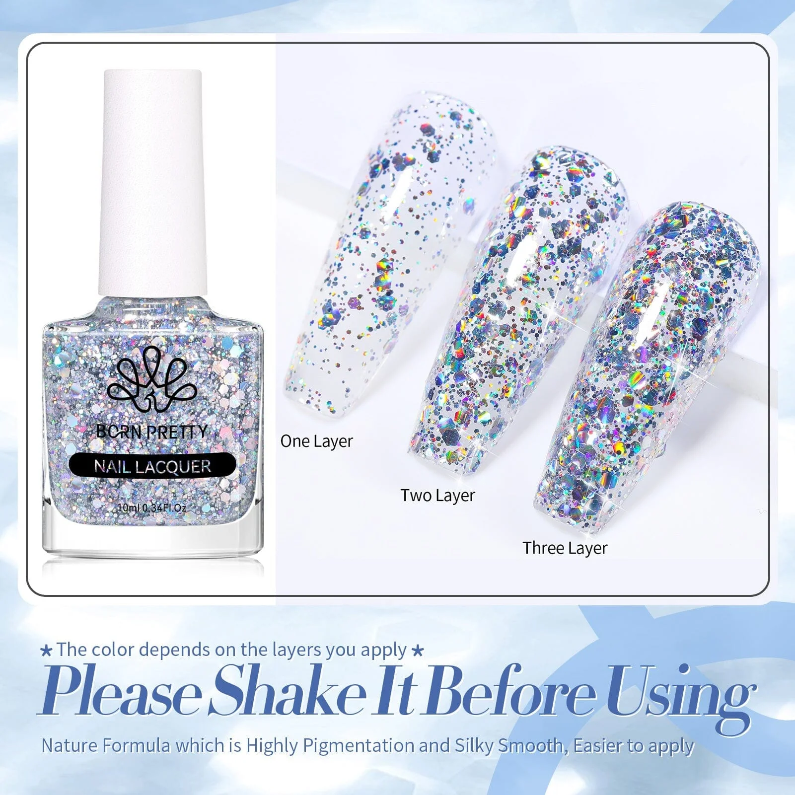 [US ONLY] Iridescent Glitter Nail Polish 10ml - Image 7
