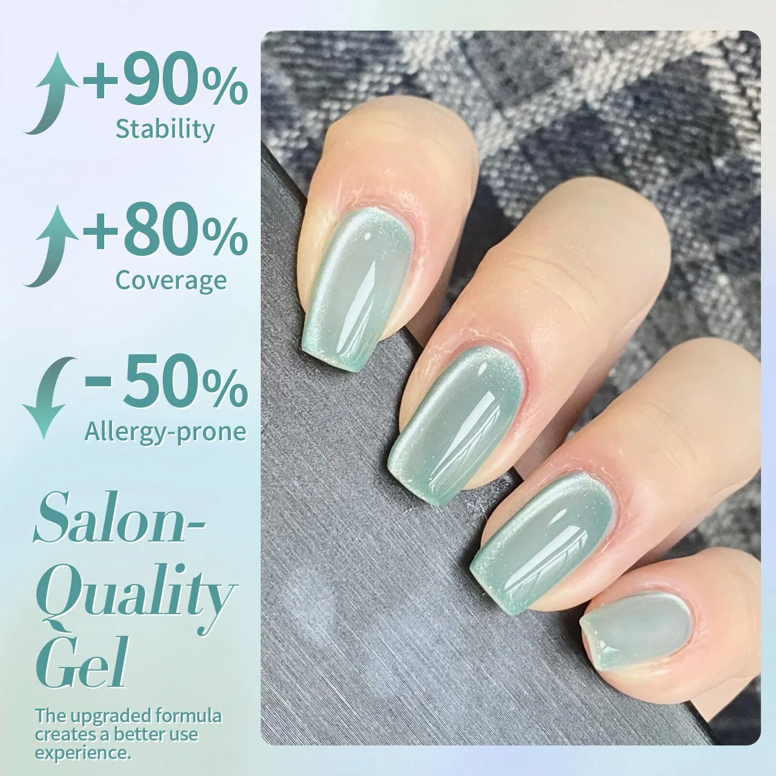 [US ONLY] Moonlight Cat Magnetic Gel Polish Green 15ml - Image 5