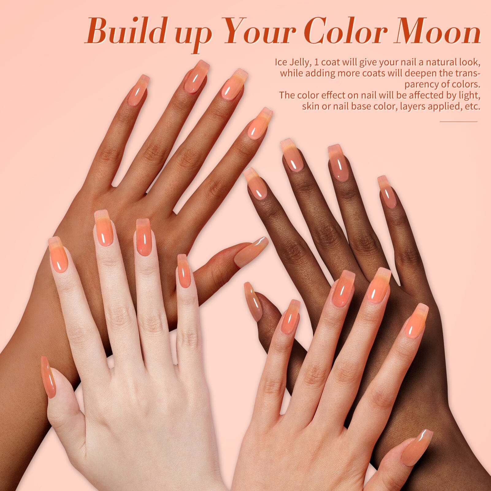 Orange Ice Jelly Gel Polish #04 15ml - Image 4