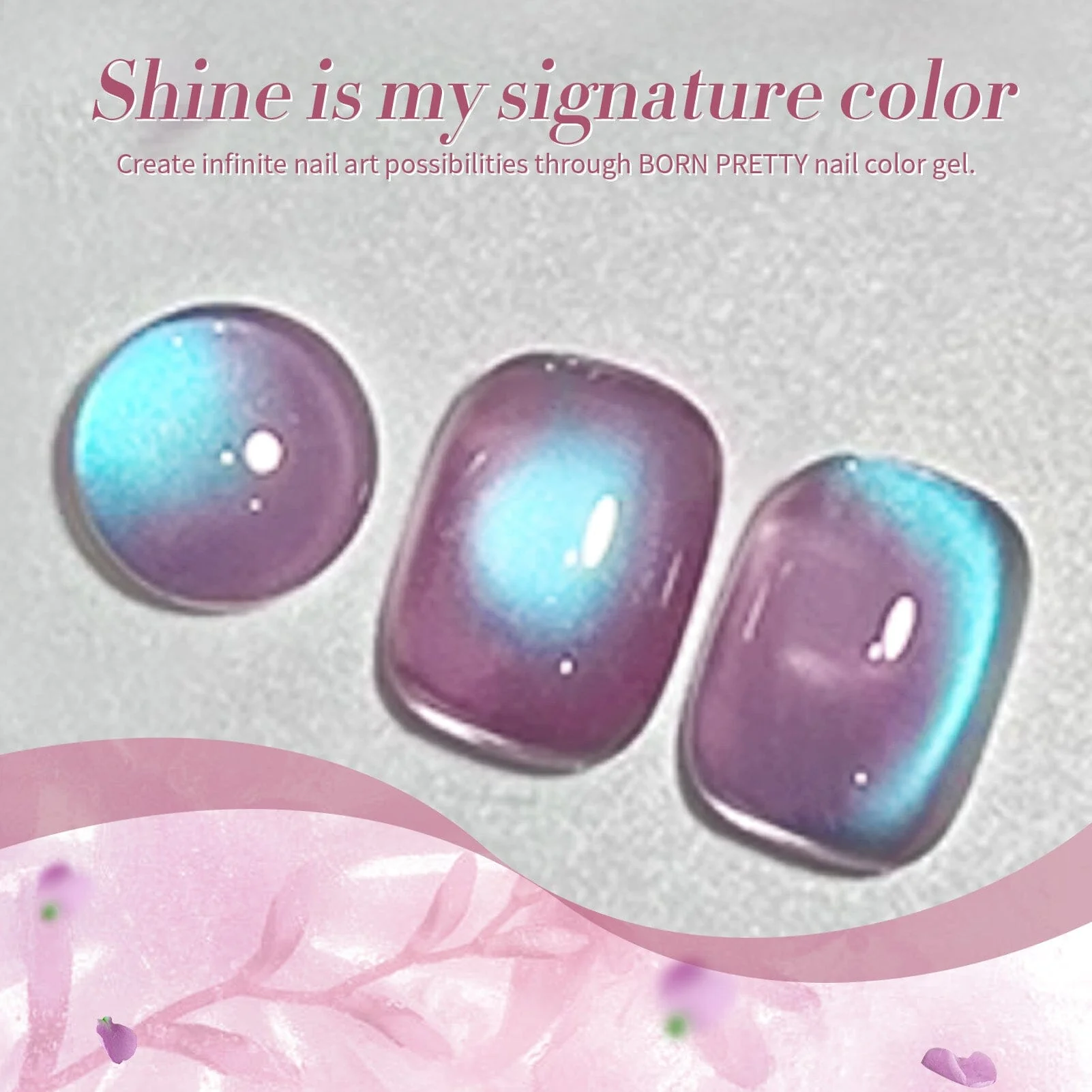 [US ONLY] Pink Cat Magnetic Gel Polish MY46 Hyacinth 15ml - Image 5