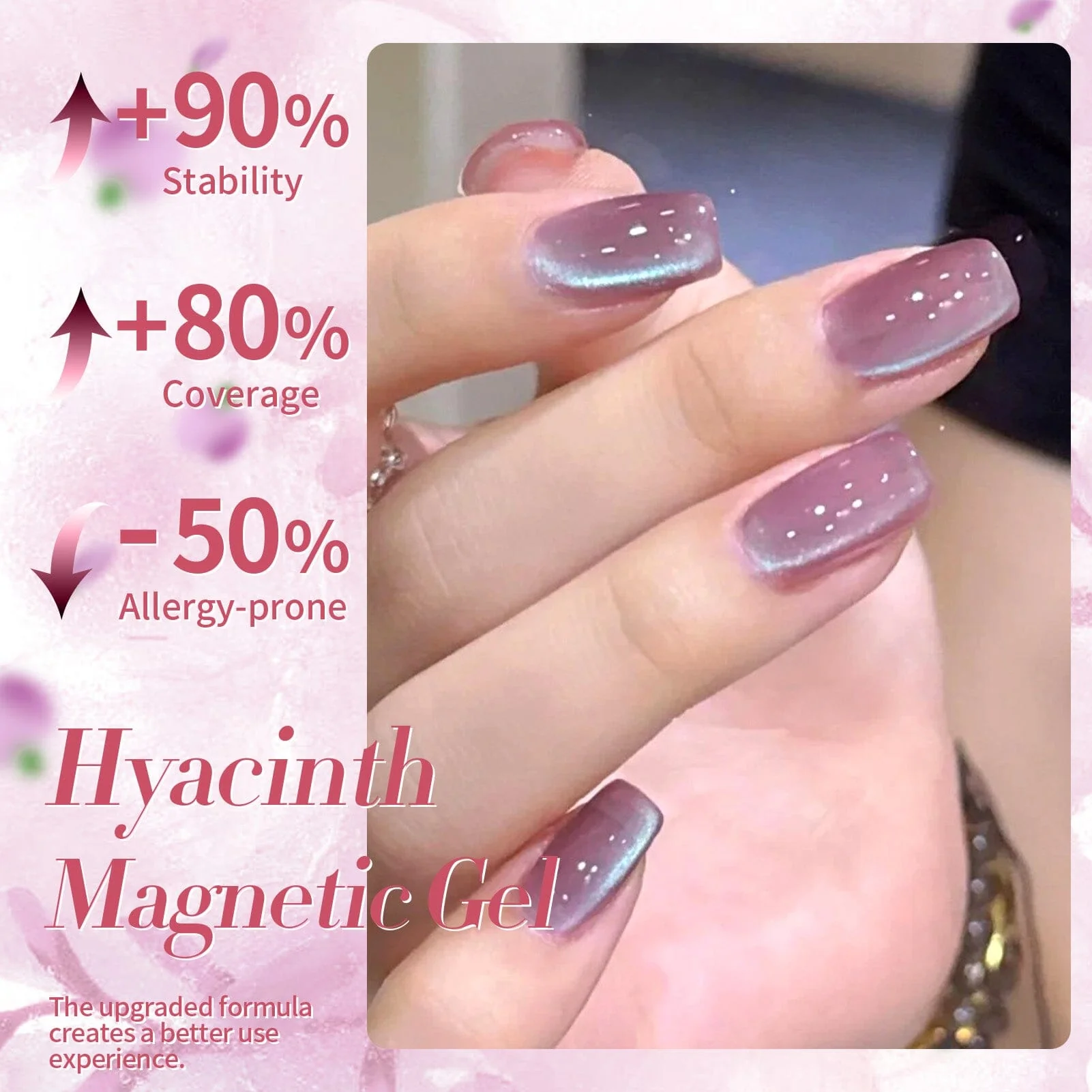 [US ONLY] Pink Cat Magnetic Gel Polish MY46 Hyacinth 15ml - Image 6