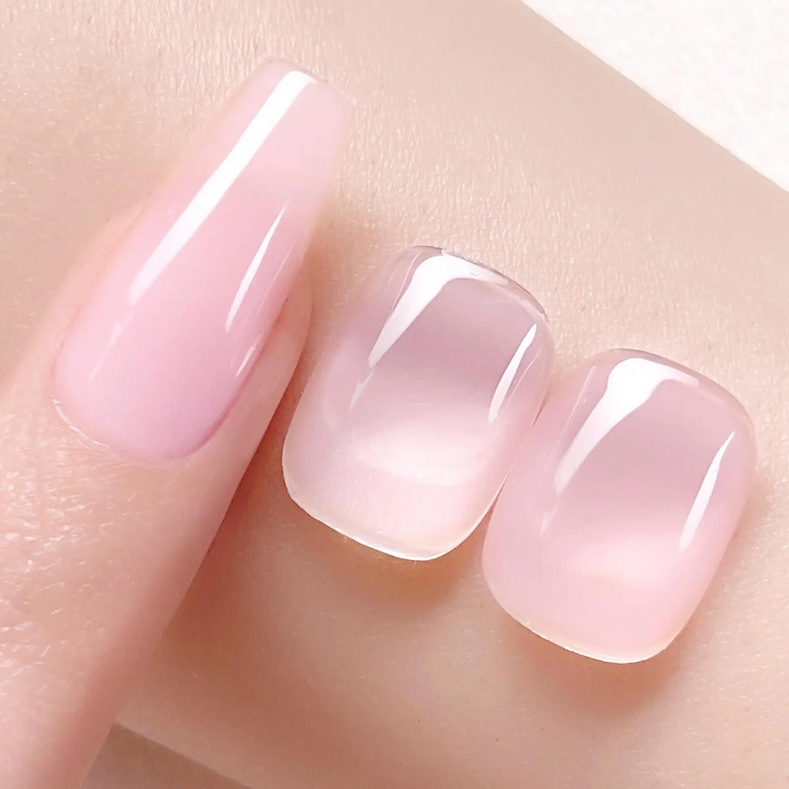 [US ONLY] Pink Semi Jelly Gel Polish #03 15ml - Image 2
