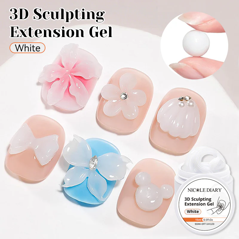 Clear 3D Sculpting Extension Gel 15ml - Image 13
