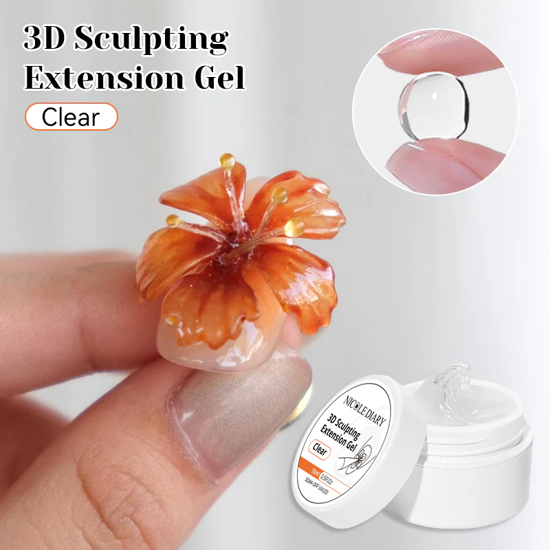 Clear 3D Sculpting Extension Gel 15ml - Image 18