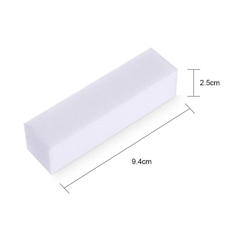 White Nail Buffer Sanding Block - Image 5