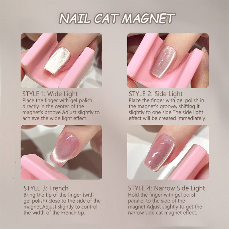 White 5D Automatic Cat Magnet - Image 7